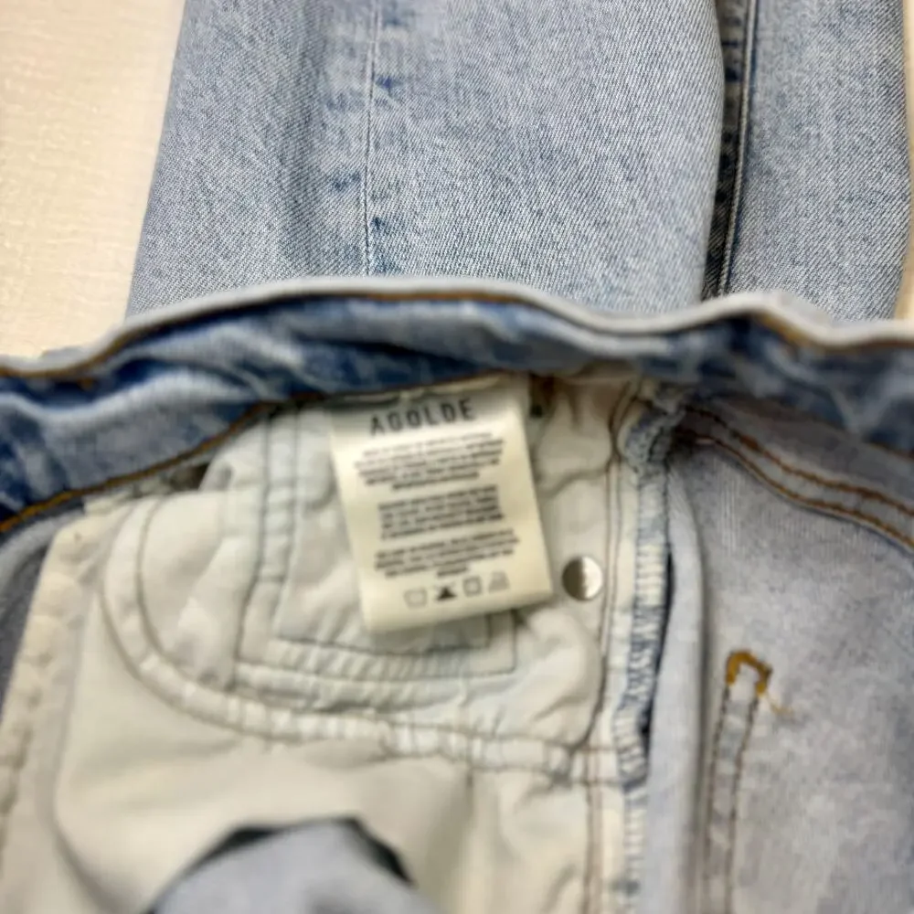 AGOLDE Toni Mid-Rise Skinny Jeans Light Wash Women’s 28 Sustainable Luxury Clean - Picture 14 of 15